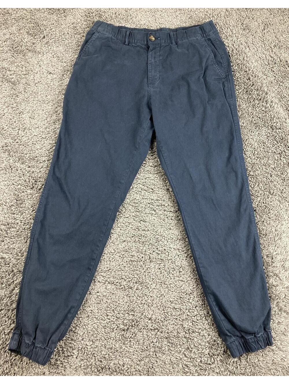 Bearbottom Jogger Pants Men's Blue Stretch Cotton Elastic Waist Sz L 30